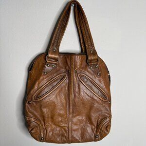Kale Women's Brown Leather Shoulder Bag Satchel Handbag Travel‎ Casual Designer